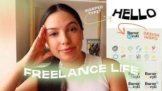 Freelance Life | what i'm working on, warped type tutorial!