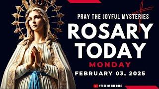 HOLY ROSARY MONDAY ️ Rosary Today - February 03 ️ Joyful Mysteries