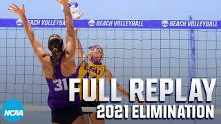 LSU vs. TCU: 2021 NCAA beach volleyball first round | FULL REPLAY