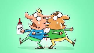 Sticky Science: A Very Questionable Experiment | Cartoon Box 455 | Frame Order | Hilarious Cartoons