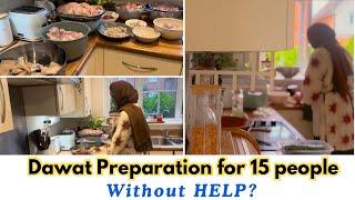 How I Plan & Prepare Dawat ALONE for 15 people? Easy Misti Doi| Does my Husband help?