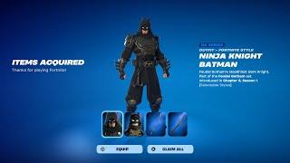 How To Get Ninja Knight Batman Skin NOW FREE In Fortnite! (Unlock LEGO Ninja Knight Batman Style)