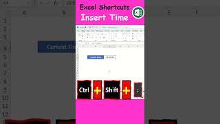 How to Quickly Insert the Current Time in MS Excel Cell using Keyboard Shortcuts