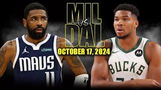 Dallas Mavericks vs Milwaukee Bucks Full Game Highlights - October 17, 2024 | 2024-25 NBA Pre Season