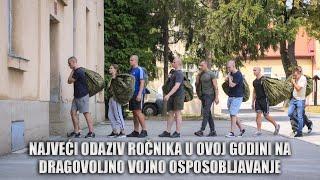 Najveći odaziv ročnika u ovoj godini na Dragovoljno vojno osposobljavanje