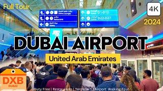 Dubai International Airport! Tour at One of the BUSIEST Airports in the World Walking Tour in 4K 