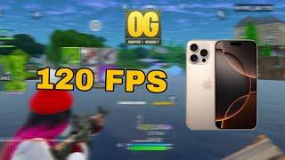 iPhone 16 Pro 120 Fps Fortnite Mobile Gameplay *The First Gameplay in 2025+The Last WF Gifts*