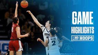 Washington St. at Iowa | Highlights | Big Ten Women's Basketball | 11/24/2024