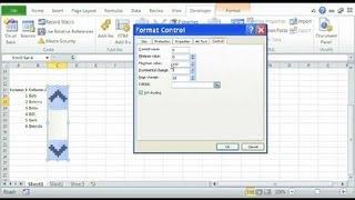 How to Insert a Scrollbar in Excel : Basics of Microsoft Excel