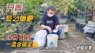 開春果樹該怎麼施肥？不需要買買，這3種肥料一搭配，高效肥力足