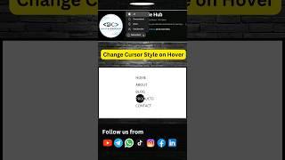 How to create change cursor style on hover