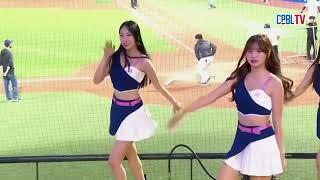 06/17 統一 VS 富邦 中場，富邦啦啦隊Fubon Angels在看台上帶來精采的舞蹈表演