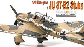 Building The Hasegawa JU 87-B2 Stuka Scale Model Aircraft