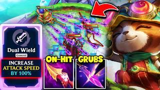 When Teemo gets "Dual Wield" augment, it's a little ridiculous... (DART MACHINE GUN)