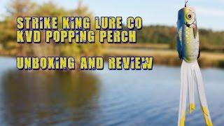 First Look at the  Strike King KVD Popping Perch! New Topwater Bass Bait! Unboxing!