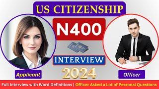 Practice US Citizenship Interview Questions & Answers 2024 | N-400 Naturalization Interview Practice