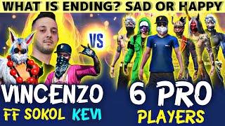 3 vs 6  Epic VINCENZO & FF SOKOL & p92 KEVI vs Pro subscribers Clash Squad Custom Match