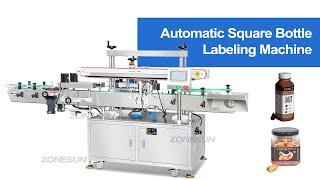 How to Use ZS-TB900 Automatic Square Bottle Labeling Machine