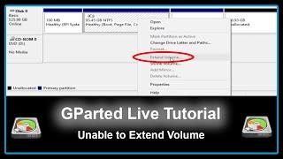 GParted Live Tutorial - Extend Your Drive in Windows