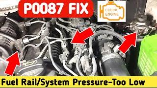 Hyundai Starex ! Car Losing power When Accelerating ! Fix P0087 Fuel Rail / System Pressure-Too Low