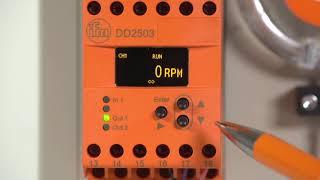 How-to:  How do I correctly set an ifm evaluation unit for speed monitoring?