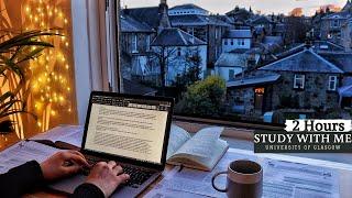 2 HOUR STUDY WITH ME | Background noise, Birds Chirping, 10-min break, No Music, Study with Merve