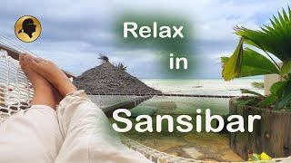 Relaxing at the beach in Zanzibar