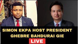 Simon Ekpa Host President Ghebre Bahdurai in a Live interview (Unbelievable)