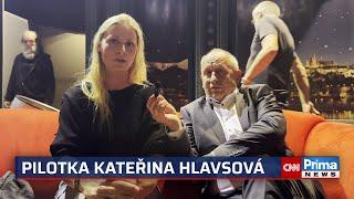 Pilotka Kateřina Hlavsová po natáčení Show Jana Krause