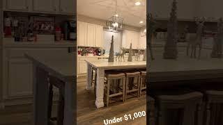 DIY kitchen island build for under $1,000