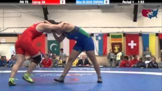 75 KG RR2 - Liping Jia (CHN) vs Aline Da Silva Ferreira (BRA)