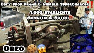 Body Drop Frame & Whipple SuperCharger On OREO!! (Added 1,000 StarLights On 2023 Gmc Denali!)