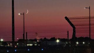 Sunset walk just east of Trudeau International Airport runway + runway views 