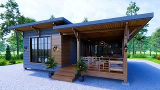 THE MOST BEAUTIFUL SMALL HOUSE DESIGN IDEA WITH FLOOR PLAN