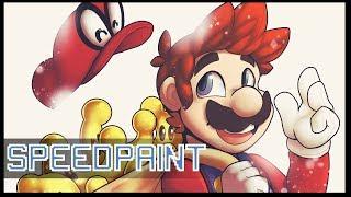 【Speedpaint】Super Mario Odyssey - Moon Collecting