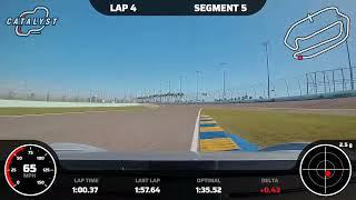 1:36.1 in 718 GTS 2.5T at Homestead Miami Speedway