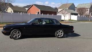 2003 Jaguar XJR Supercharged Burnout & Takeoff