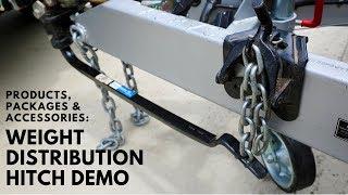 Weight distribution hitch demonstration