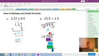 How to multiply and divide decimals