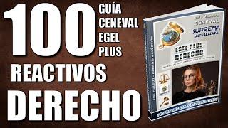 Guía CENEVAL EGEL PLUS DERECHO ️ + 100 Reactivos Simulador Ejemplo ¡Resuelta y Actualizada!