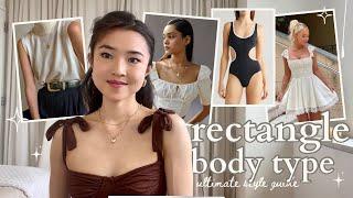 How to Style a Rectangle Body Type + ways to look curvier in your outfits 