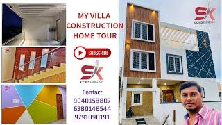 My Villa Construction Home Tour | 4 BHK @Madipakkam Chennai