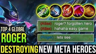 ROGER DESTROYING NEW META HEROES! | ROGER BEST BUILD 2020 | Top 4 Global Roger - Mobile Legends