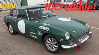 10 months to transform this wreck into a real rally car MGB GT V8