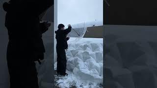 He made a snowball using an umbrella. #ViralByte