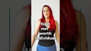 How do you define it? I get asked this a lot! #personalfinanceglossary #highnetworth #hnw #hnwi