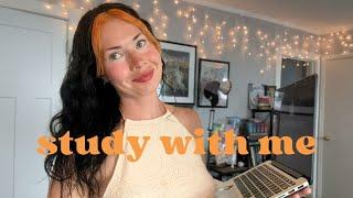 study with me, writing class addition | pomodoro 30-5-30 | no music | + pets