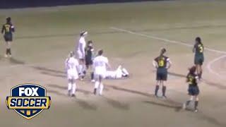 High school keeper takes out opposing forward | FOX SOCCER