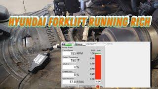 Hyundai Forklift Running Extremely Rich