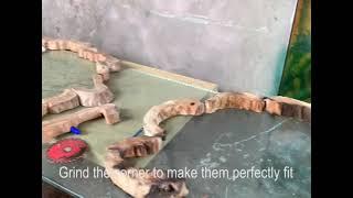Quá trình chế tác tranh Anh hùng tương ngộ.